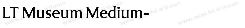 LT Museum Medium字体转换